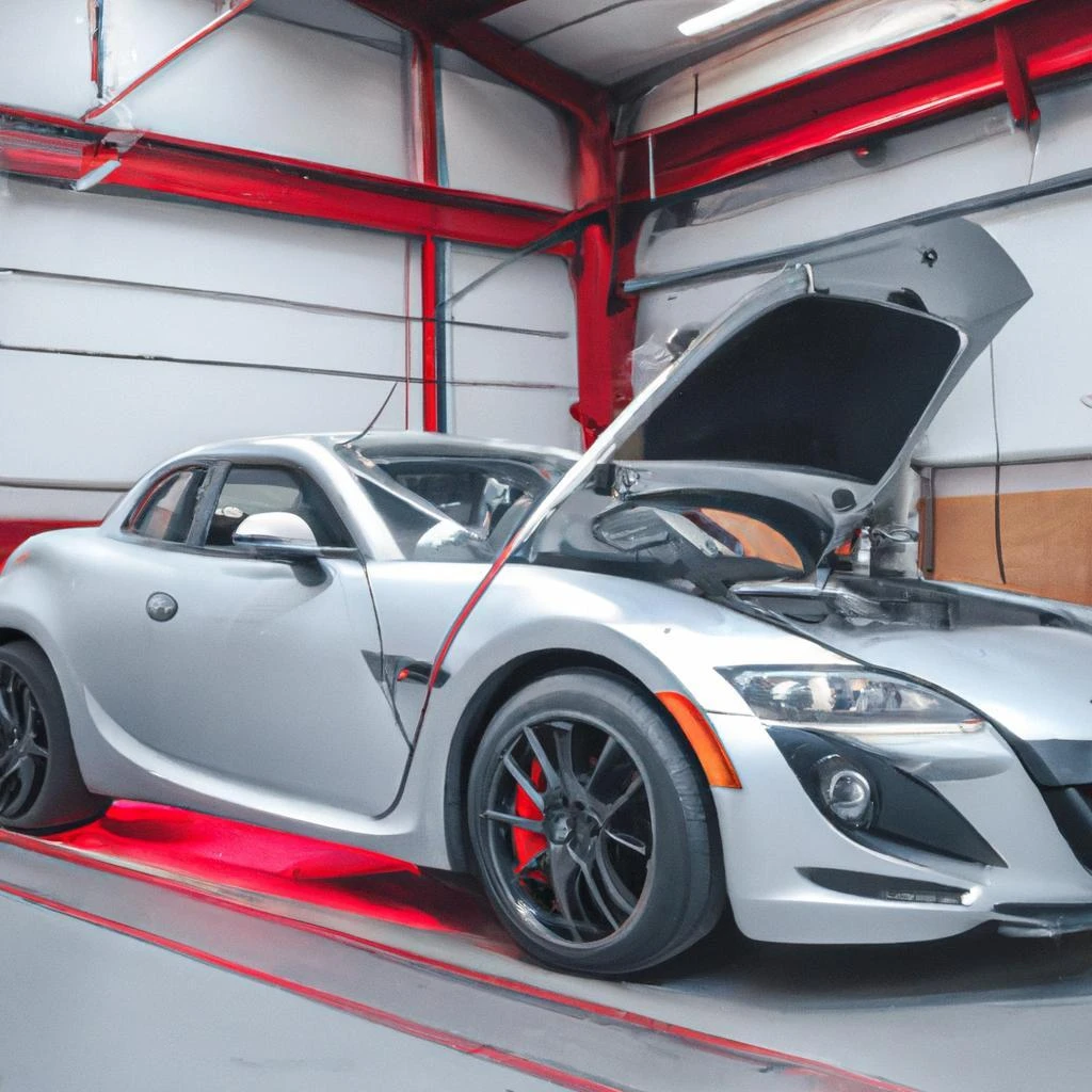 「RX-8が輝くカーメンテナンスサービス-AMDが目指す最高レベルの品質と技術」